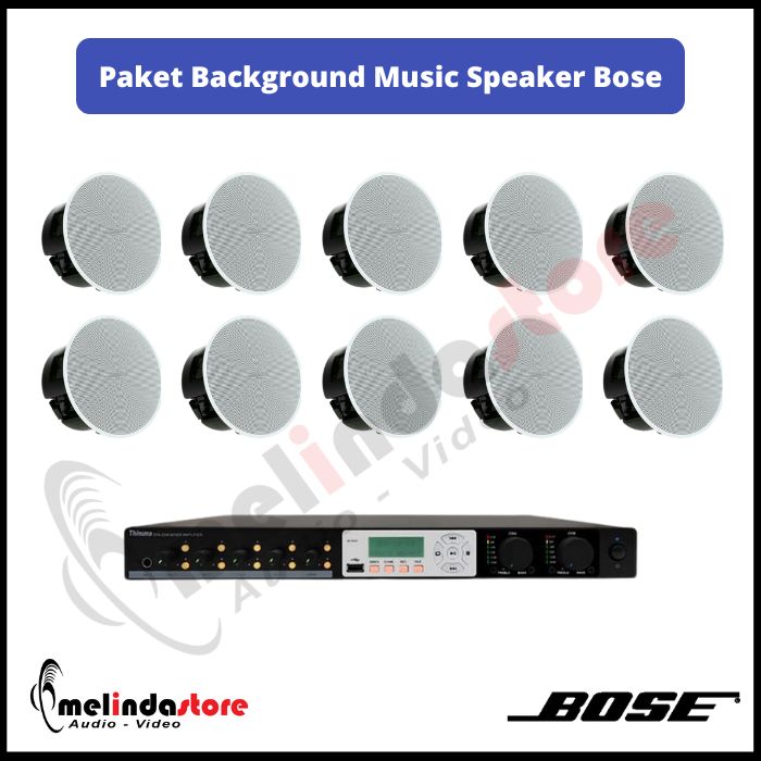Paket Background Music Indoor Speaker Ceiling Bose DM2C | 10 Speaker